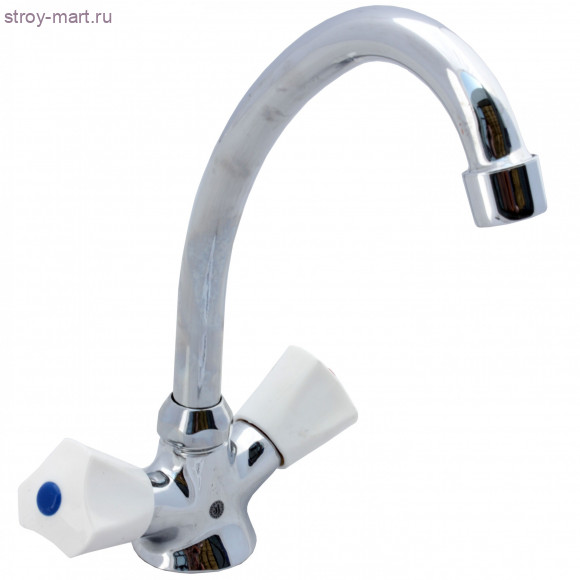 Смеситель для умывальника/мойки ЦС 25К М к/затвор Подольск пл/маховик - 026-0923 Смеситель для умывальника/мойки ЦС 25К М к/затвор Подольск пл/маховик - 026-0923