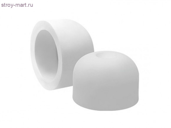 Пробка без резьбы полипропиленовая - белая напорная PP-R DN125