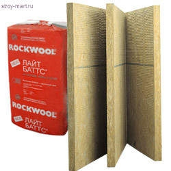 Теплоизоляция лайт баттс, Rockwool, (1000х600х50 мм), 10 шт/уп., 6 кв.м, 0.3 куб. м. - С-000014411 Теплоизоляция лайт баттс, Rockwool, (1000х600х50 мм), 10 шт/уп., 6 кв.м, 0.3 куб. м. - С-000014411