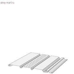 Соффит с центральной перфорацией Docke (пломбир) 3050 мм 0,93 кв. м (16 шт./уп.) - С-000056579