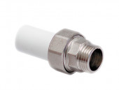 Муфта PP-R комбинированн разъемная белый Дн 40х1 1/4 наруж. пайка/НР РосТурПласт 14290 - 027-9287