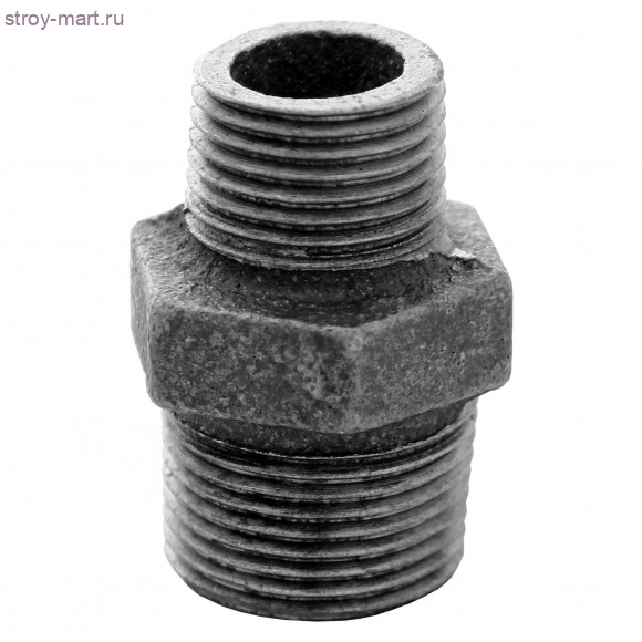 Ниппель чугун переходн Ду 25х15 НР Fittex - 4606034018323 Ниппель чугун переходн Ду 25х15 НР Fittex - 4606034018323