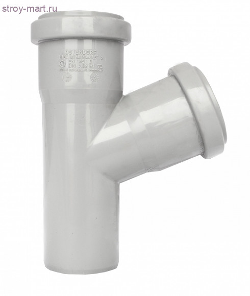 Тройник PP-H серый Дн 160х110х45 б/нап в комплекте Ostendorf 117210 Тройник PP-H серый Дн 160х110х45 б/нап в комплекте Ostendorf 117210