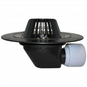 Воронка кровельн горизонт Дн 75/110 с листвоул с гидроизоляцией HL 64H Воронка кровельн горизонт Дн 75/110 с листвоул с гидроизоляцией HL 64H