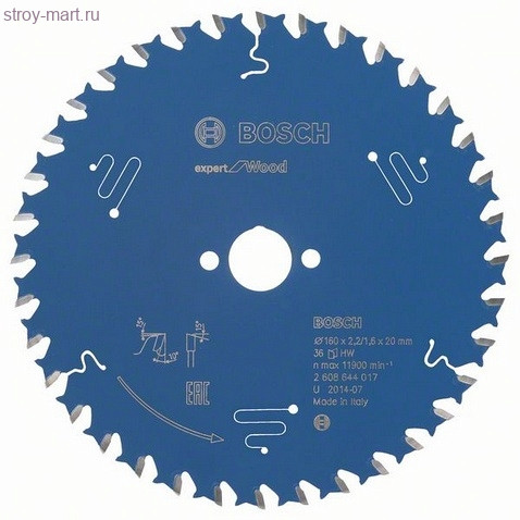 Цирк диск Expert for Wood 160x20x2.2/1.6x36T - 2608644017 Цирк диск Expert for Wood 160x20x2.2/1.6x36T - 2608644017