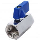 Кран шаровой мини латунь 1024 синий Ду 15 ВР/ВР STC 1024 - 4606034044841 Кран шаровой мини латунь 1024 синий Ду 15 ВР/ВР STC 1024 - 4606034044841