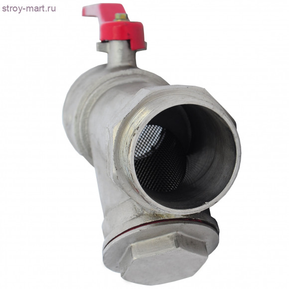 Кран шаровой латунь 1074 Ду 50 НР/НР рычаг с фильтром STC 1074 Кран шаровой латунь 1074 Ду 50 НР/НР рычаг с фильтром STC 1074