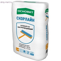 Наливной Пол Быстротверд. Основит Скорлайн FK45 R 20 кг (56 шт/под) - С-000039050 Наливной Пол Быстротверд. Основит Скорлайн FK45 R 20 кг (56 шт/под) - С-000039050