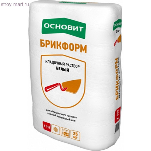 Кладочный Рас. Основит Брикформ Т-111 (Жёлтый), 25 кг (42 шт/под) - С-000107565 Кладочный Рас. Основит Брикформ Т-111 (Жёлтый), 25 кг (42 шт/под) - С-000107565