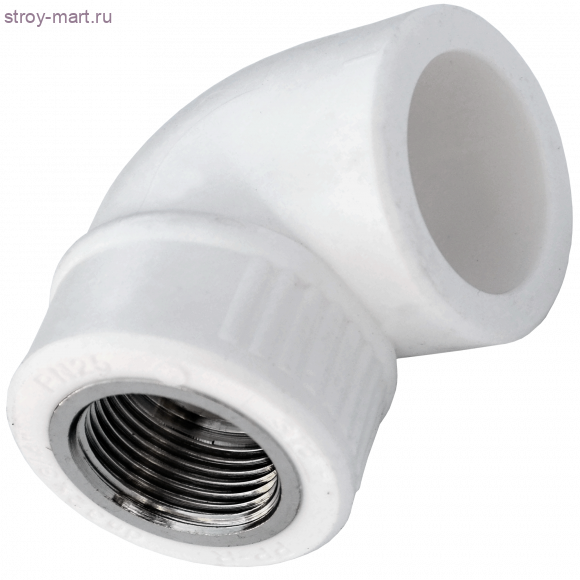 Угольник PP-R комбинированн белый Дн 32х3/4 ВР РосТурПласт 10796 - 4640014211977