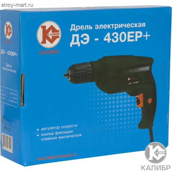 Эл. дрель "Калибр ДЭ- 430ЕР+" Эл. дрель "Калибр ДЭ- 430ЕР+"