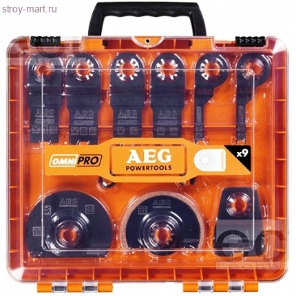 Набор насадок д\мультитул, 9шт в чем(2бим пол,4полотна д\резки,1заподлицо,1скребок,1насадка д\раств) - 4932430314