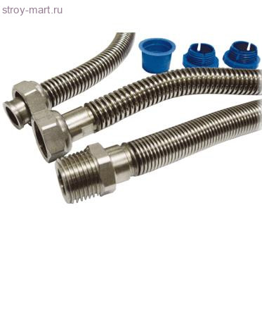 Подводка гиб д/газа нерж M1/2"-H1/2" L=0,8м сильфонная - 018-0828 Подводка гиб д/газа нерж M1/2"-H1/2" L=0,8м сильфонная - 018-0828