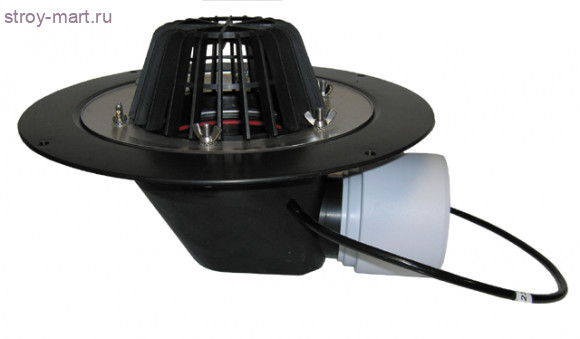 Воронка кровельн горизонт Дн 75/110 с листвоул с эл/подогревом HL 64.1 Воронка кровельн горизонт Дн 75/110 с листвоул с эл/подогревом HL 64.1