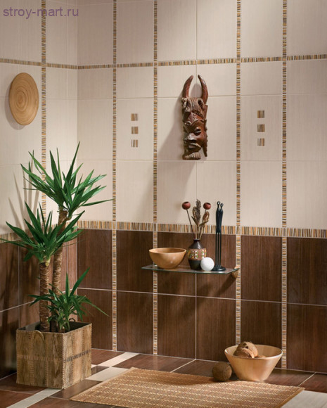 Оригами Мокка Плитка настенная 27,8х40,5