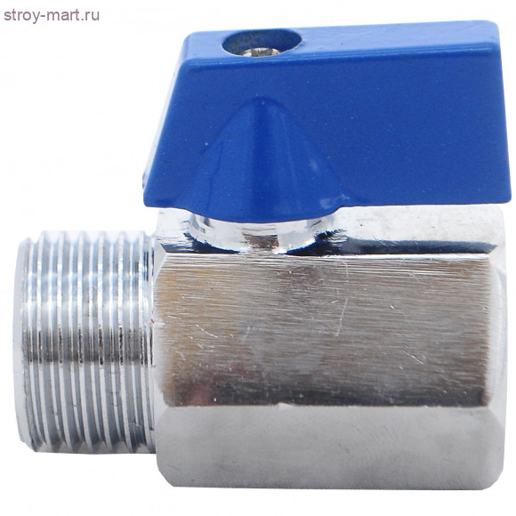 Кран шаровой мини латунь 1025 синий Ду 15 ВР/НР STC 1025 - 4606034137529 Кран шаровой мини латунь 1025 синий Ду 15 ВР/НР STC 1025 - 4606034137529