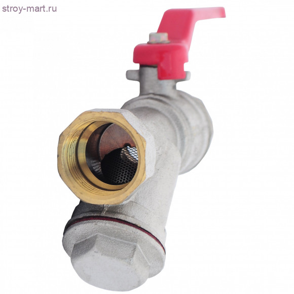Кран шаровой латунь 1070 Ду 20 ВР/ВР рычаг с фильтром STC 1070 Кран шаровой латунь 1070 Ду 20 ВР/ВР рычаг с фильтром STC 1070