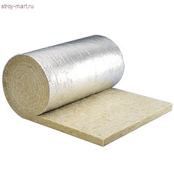 Мат из каменной ваты, 35 кг/м3, 50ммx900x7250, в уп 6,53м2, Paroc Hvac Mat AluCoat - С-000091051