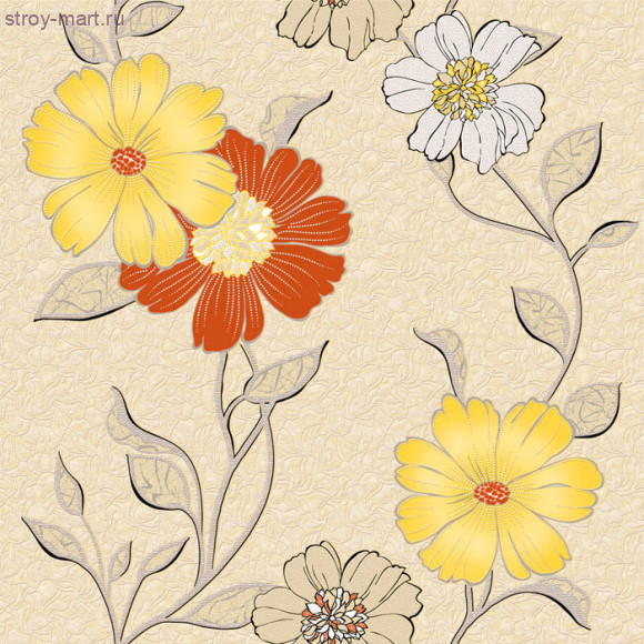 Обои Moda Interio Сар. С11А Ромашки 05 КМ П220 (12 шт/уп.) - С-000130225 Обои Moda Interio Сар. С11А Ромашки 05 КМ П220 (12 шт/уп.) - С-000130225