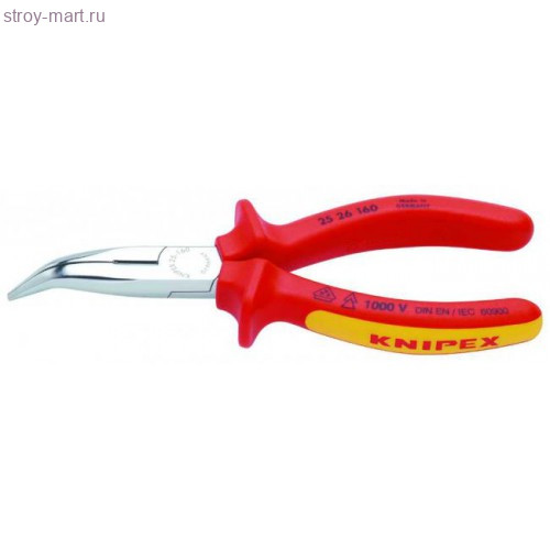 Круглогубцы с плоскими губками и режущими кромками, радиомонтажные 25 26 160 - KN-2526160 Круглогубцы с плоскими губками и режущими кромками, радиомонтажные 25 26 160 - KN-2526160