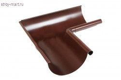 AS Угол желоба внешний 90гр 90/125 RAL 8017 коричневый - С-000099891 AS Угол желоба внешний 90гр 90/125 RAL 8017 коричневый - С-000099891
