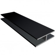 Профиль ПВХ VER302 3 м соединительный (10 шт.) черный - С-000101666 Профиль ПВХ VER302 3 м соединительный (10 шт.) черный - С-000101666