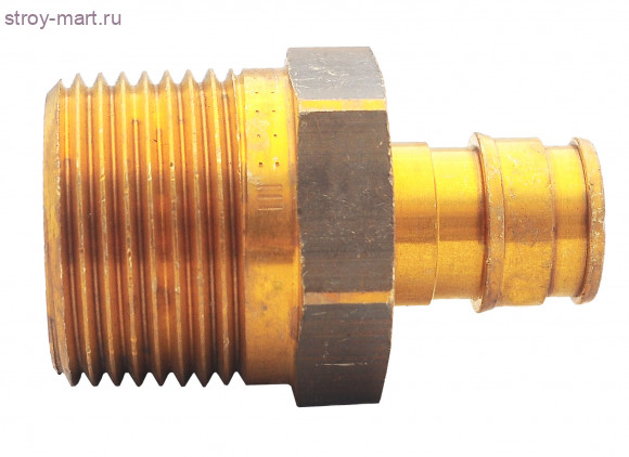 Штуцер для PE-X латунь Дн 25х3/4 НР Uponor 1047862