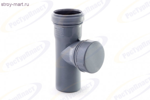 Ревизия PP-H серый Дн 50 б/нап в комплекте РосТурПласт 11372 Ревизия PP-H серый Дн 50 б/нап в комплекте РосТурПласт 11372