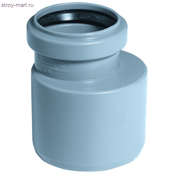 Переход PP-H серый короткий Дн 110х50 б/нап в комплекте Ostendorf 115725 - 4606034158265 Переход PP-H серый короткий Дн 110х50 б/нап в комплекте Ostendorf 115725 - 4606034158265