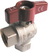 Кран шаровой латунь угловой Vito 1709 Ду 20 ВР/ВР полный проход бабочка STC 1709 - 4606034141717 Кран шаровой латунь угловой Vito 1709 Ду 20 ВР/ВР полный проход бабочка STC 1709 - 4606034141717