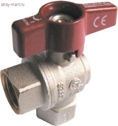 Кран шаровой латунь угловой Vito 1709 Ду 20 ВР/ВР полный проход бабочка STC 1709 - 4606034141717 Кран шаровой латунь угловой Vito 1709 Ду 20 ВР/ВР полный проход бабочка STC 1709 - 4606034141717