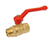 Кран шаровой латунь Стандарт 221 аналог 11б27п1 Ду 40 ВР/НР рычаг ГАЛЛОП 103194 - 4606034171325