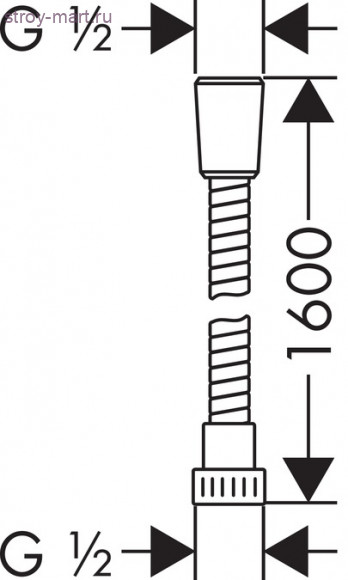 Шланг Metaflex 1,60 м, ?’ 28266000 Шланг Metaflex 1,60 м, ?’ 28266000