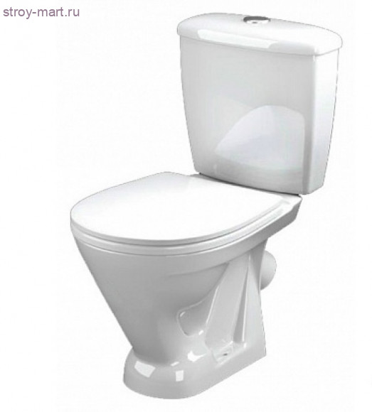 Унитаз-компакт Радуга белый нижний подвод тарельчатый косой выпуск в комплекте Оскол - 023-2540 Унитаз-компакт Радуга белый нижний подвод тарельчатый косой выпуск в комплекте Оскол - 023-2540