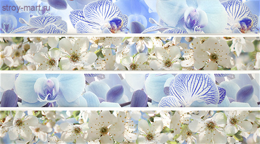 Dec Mosaic Blue Декор КВС16MosaicBlue 25х45 Dec Mosaic Blue Декор КВС16MosaicBlue 25х45