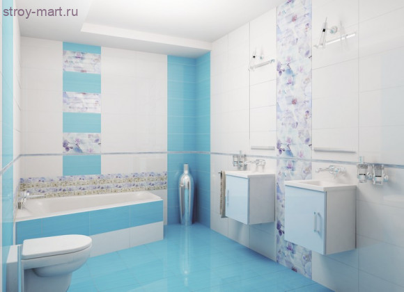 Dec Mosaic Blue Декор КВС16MosaicBlue 25х45 Dec Mosaic Blue Декор КВС16MosaicBlue 25х45