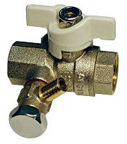 Кран шаровой латунь Faro 1218 Ду 15 ВР/ВР бабочка со спускником STC 1218 Кран шаровой латунь Faro 1218 Ду 15 ВР/ВР бабочка со спускником STC 1218