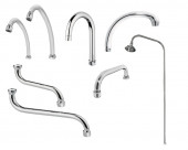 Излив для смес/мойки сталь нерж для отеч смесителей D16 Подольск с аэратором - 026-1041