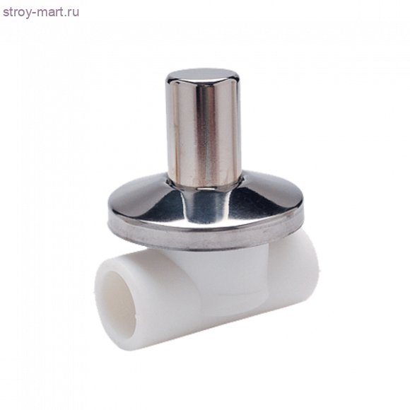 Клапан PP-R запорн белый хром Дн 20 Ру25 РосТурПласт 10539 - 022-1819 Клапан PP-R запорн белый хром Дн 20 Ру25 РосТурПласт 10539 - 022-1819