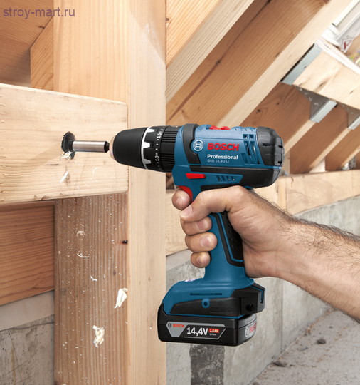 Аккумуляторная ударная дрель-шуруповерт Bosch GSB 14,4-2 Professional - 06019A7400