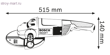 Угловая шлифмашина Bosch GWS 22-230 H Professional - 601882103 Угловая шлифмашина Bosch GWS 22-230 H Professional - 601882103