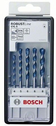 Набор CYL-5 5шт. 4,5,6,6,8 мм - 2608588165