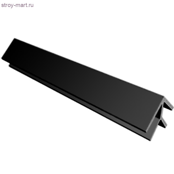 Профиль ПВХ VER202 3 м внешний угол (10 шт.) черный - С-000101665 Профиль ПВХ VER202 3 м внешний угол (10 шт.) черный - С-000101665