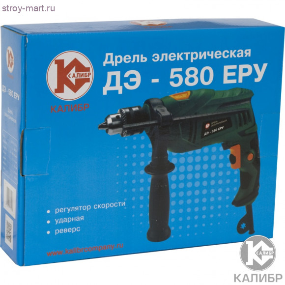 Эл. дрель "Калибр ДЭ- 580ЕРУ" Эл. дрель "Калибр ДЭ- 580ЕРУ"