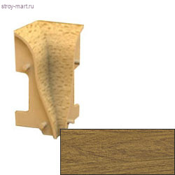 Угол внутренний плинтуса EcoLine Т-150 темный дуб (2 шт./уп.; 25 уп. / кор.) - С-000082960