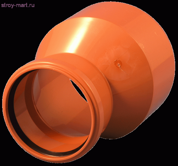 Переход НПВХ коричневый Дн 160х110 б/нап в комплекте - 027-1687 Переход НПВХ коричневый Дн 160х110 б/нап в комплекте - 027-1687