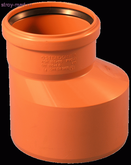 Переход НПВХ коричневый Дн 160х110 б/нап в комплекте - 027-1687 Переход НПВХ коричневый Дн 160х110 б/нап в комплекте - 027-1687