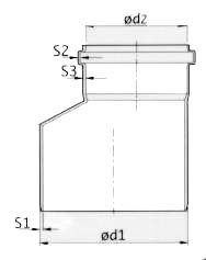 Переход НПВХ коричневый Дн 160х110 б/нап в комплекте - 027-1687 Переход НПВХ коричневый Дн 160х110 б/нап в комплекте - 027-1687