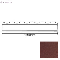 Карнизная планка Feroof L=1340 мм Red 2090 - С-000113632 Карнизная планка Feroof L=1340 мм Red 2090 - С-000113632