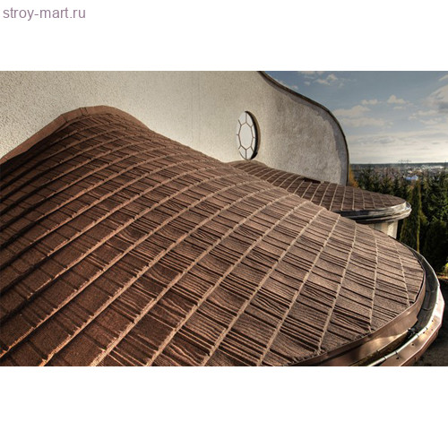 Черепица Decra Stratos Тик1290ммх360мм (общ.пл. 0,390м2) - С-000112134 Черепица Decra Stratos Тик1290ммх360мм (общ.пл. 0,390м2) - С-000112134